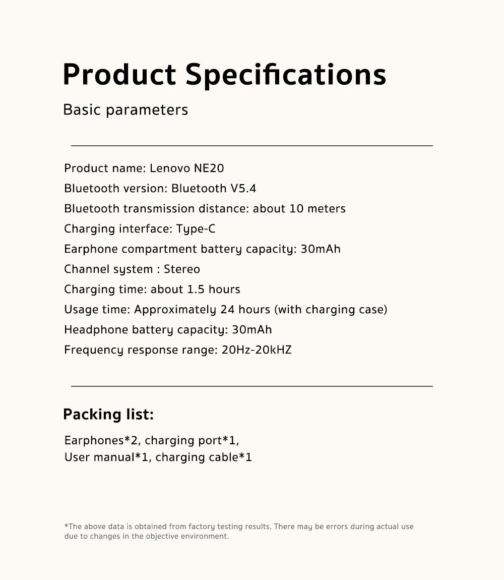 HTC NE20 AI Bluetooth Headset with LED Display, High-Fidelity Waterproof Wireless Headphones | Ideal for work, exercise, study, and audio calls | Built-in microphone | Headset