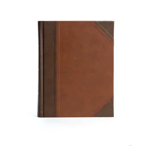 USED-KJV Notetaking Bible, Large Print Edition, Brown/Tan Leathertouch Over Board by Holman Bible Publishers (Imitation Leather)