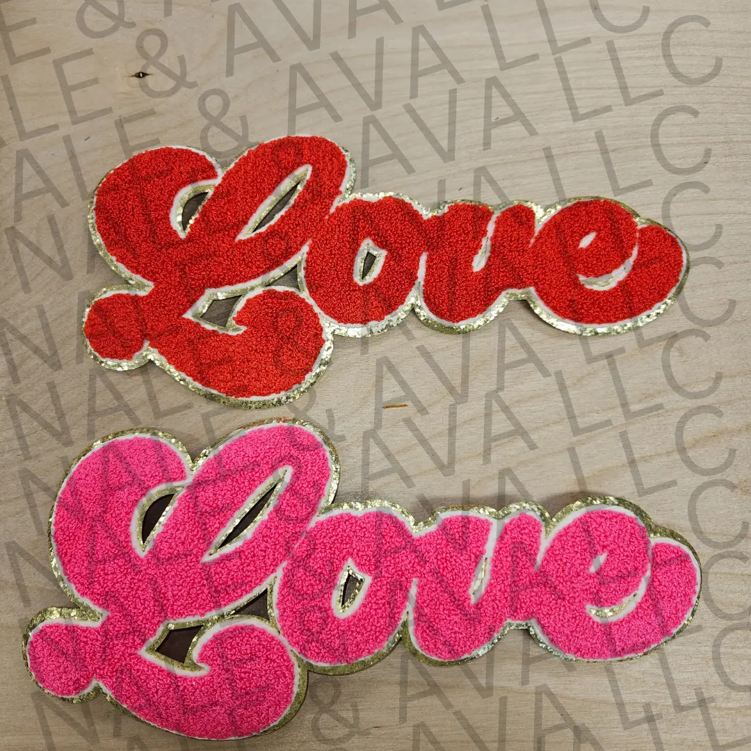 Love Chenille Patch
