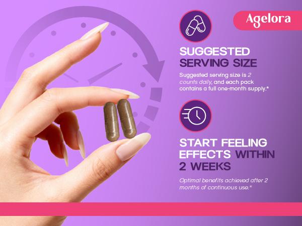 AGELORA SynaFlora Vaginal Probiotic + Hormone Balance for Women | pH Support, Odor Control & Libido Boost | Maca Root, Hops Flower, Saffron Crocus | 60 Vegan Capsules