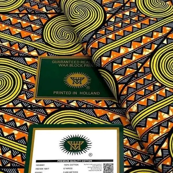 Authentic African Print 100% Cotton 6 Yards - Premium Quality Fabric for Crafting and Sewing Projects