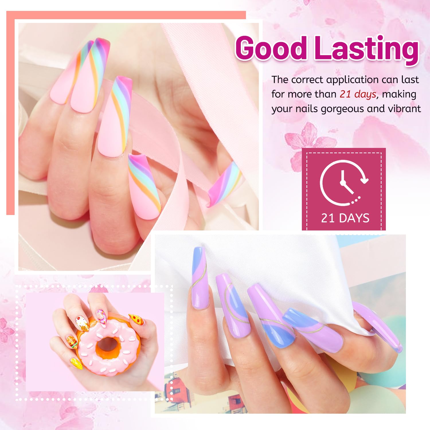 JODSONE 20-Color Vibrant High-Shine Gel Polish Kit, 3 PCS Included: Base Coat, Matte & Glossy Top Coats JODSONE 20-Color Vibrant High-Shine Gel Polish Kit, 3 PCS Included: Base Coat, Matte & Glossy Top Coats