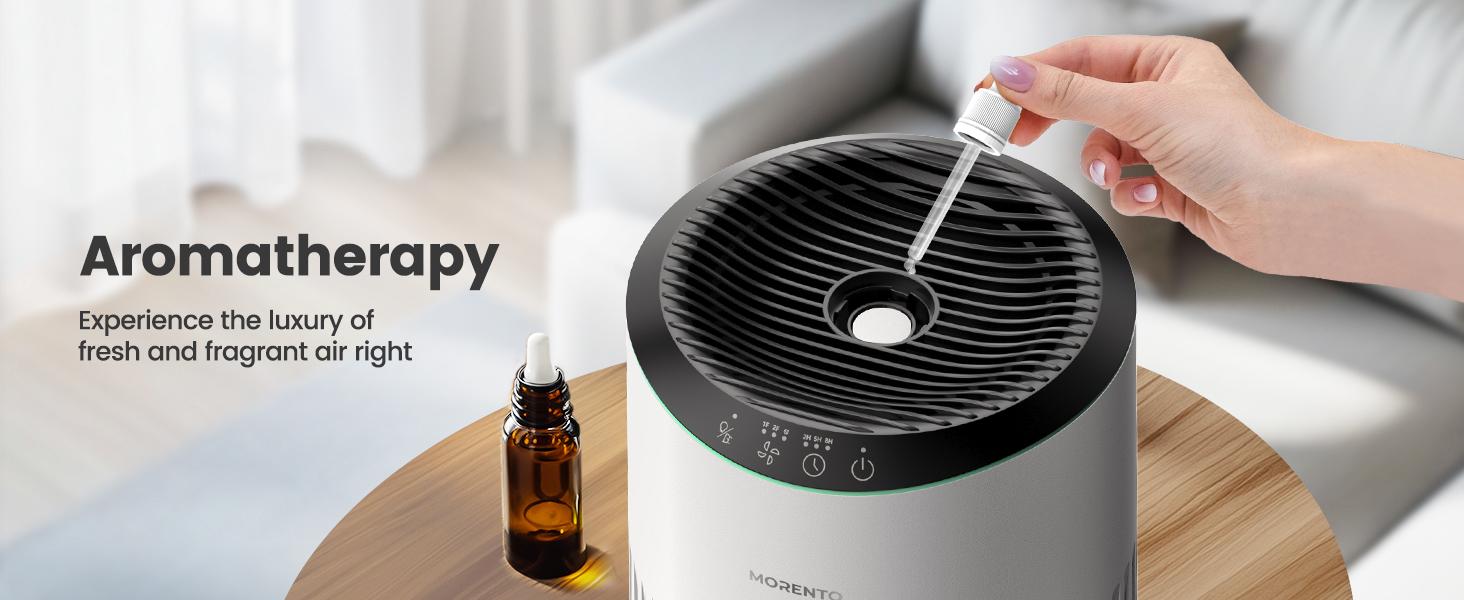 CHIVALZ Portable HEPA Air Purifier for Bedroom, 360° Air Intake System, Sleep Mode, 3-in-1 Filtration, 22dB Silent Operation, Blue Night Light, Home Air Purifiers for Pets Allergies, Virus, Dust