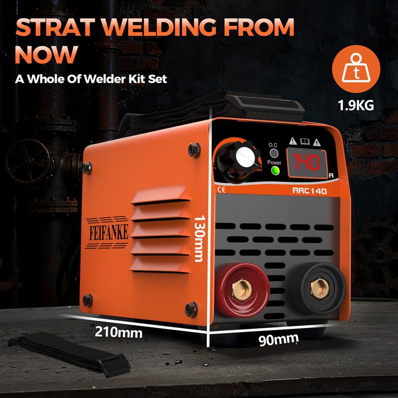 FEIFANKE ARC140Amp 110V Mini Stick welder ,Portable IGBT inverter MMA welding machine with Hot Start /Arc Force /Anti-Stick , metal work tools