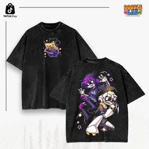 Uzi And N Murder Drones Wash Tee Shirt, Vintage Bootleg Graphic Unisex Tee, 90s HipHop Throwback Style T-Shirt, Streetwear Anime Hoodie Doodle Lab