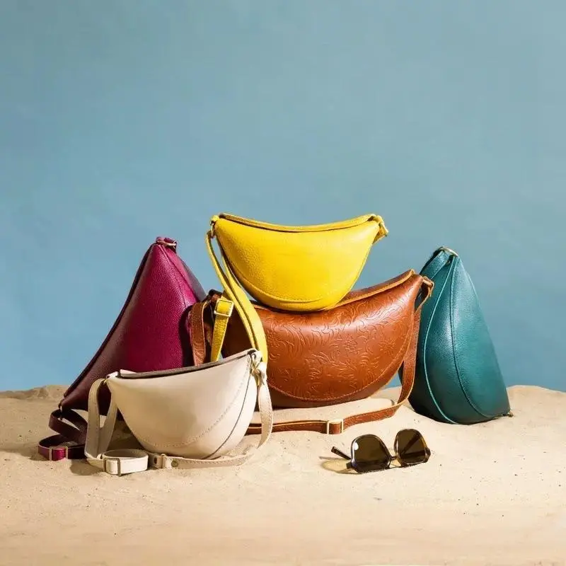 2026 New Crescent Underarm Bag Women's High-end Versatile Shoulder Messenger Bag Saddle Bag Premium Leather Crossbody Bag,back to school,back to school haul