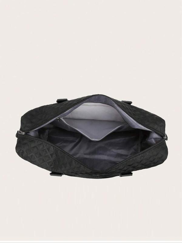 Letter Patched Design Large Capacity Durable Travel Bag, Lightweight Portable Folding Duffel Bag, Multi-function Dry & Wet Separation Bag for Travel, Traveling Bag