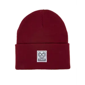 Ribbed Beanie - Maroon