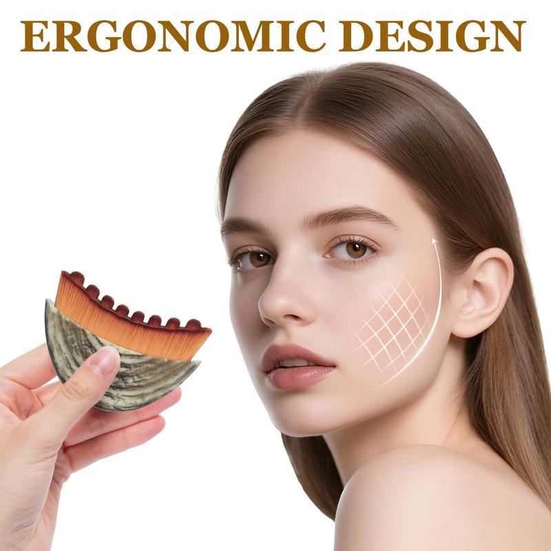 Lymphatic Contour Face Brush for Jawline & Chin Sculpting, Dry Brushing Massager for Lymphatic Drainage & Facial Fatigue Relief, Ergonomically Designed to Fit The Skin Precisely, Gift for Women, Valentine's Day Gift