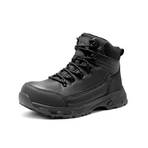 NORTIV 8 Men's Steel Toe Work Shoes, Waterproof Puncture-Resistant Slip-Resistant Safety Construction Footwear with Foam, Durable Mesh Worker Boots, Shoe