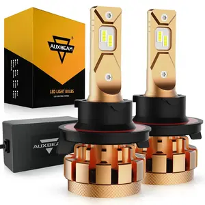 H13 CSP 3570 LED Headlight Bulbs (2Pcs) - 6000K Cool White, 18000LM, 70W, Aviation 6063 Aluminum, IP68 Waterproof, Fan Heat Dissipation, 9-12V for Auto, 50000H Lifetime
