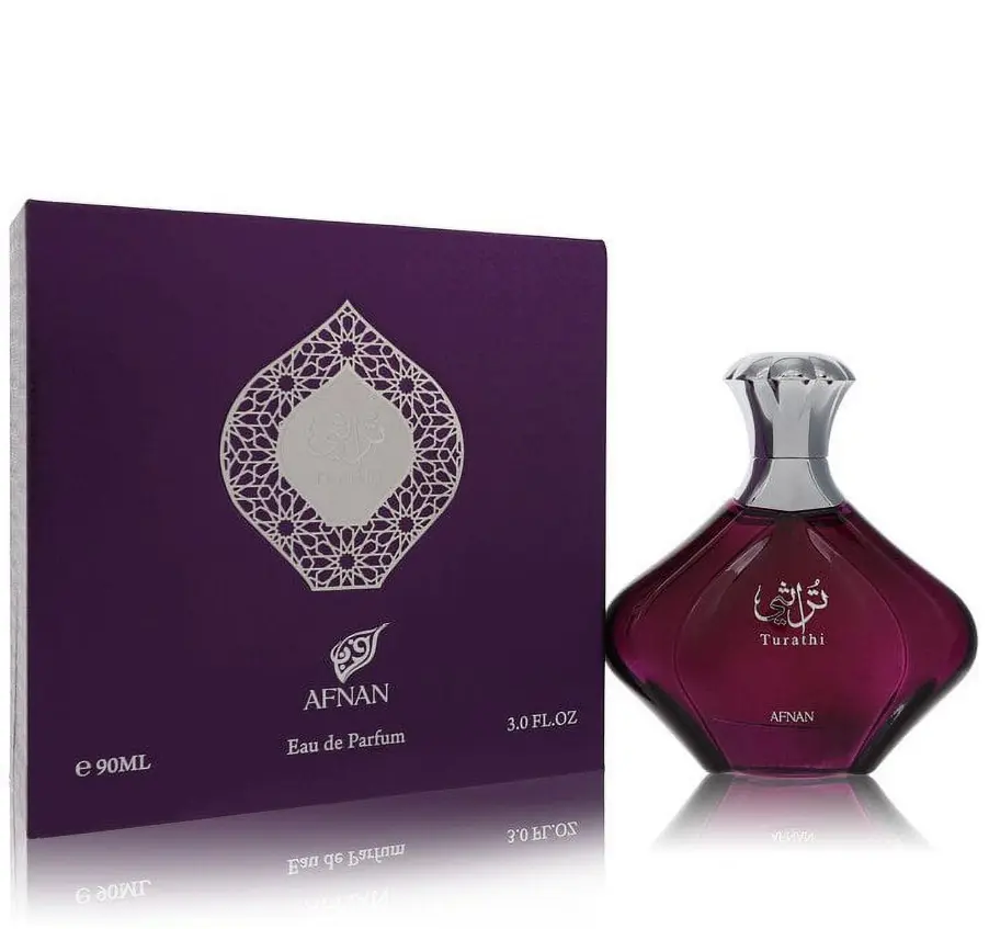 Afnan Turathi Purple Eau de Parfum (EDP) Spray for Women - 3 Oz Arabian Scent Perfume, Daily Wear, Earthy Woody, EDP Fragranced