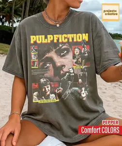 Vintage Pulp Fiction T-Shirt, Quentin Tarantino Movie T-Shirt, Gift For Woman and Man, Retro Movie Graphic Tee