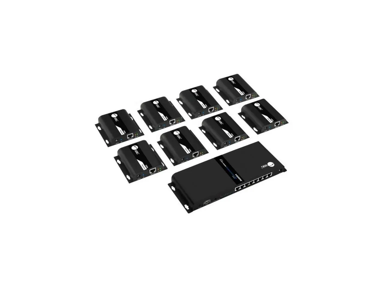 SIIG 1x8 1080p HDMI Splitter HDbitT over IP Extender Kit 120m CEH26W11S1