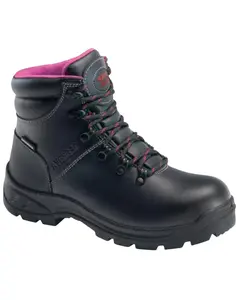 Avenger Women's Builder Mid 6" Lace-Up Waterproof Work Boot Steel Toe - 8124