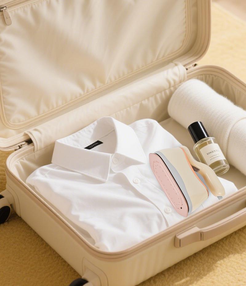 Pukomc Handheld Steamer with 180° Rotatable Design Fast Heat-Up Ceramic Non-Stick Surface for Clothes & Fabrics Care