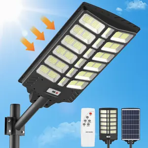 Solar Street Light – 3 Modes LED Motion Sensor Outdoor Wall Lamp​  IP66 Waterproof Security Light with Remote Control | Garden Yard Porch Mounted Light | Outdoor Solar Lights