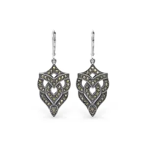 1.44 Cts Marcasite Earring in 925