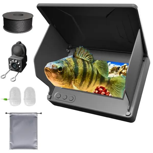 4.3" HD Underwater Fishing Camera and Fish Finder,Waterproof, Compatible with Various Fishing Gear, Perfect Outdoor Equipment for Men,Father's Day Gift Black