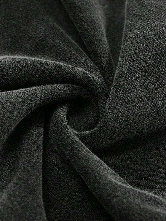 Sopula Studio Men's No. 28 Racing Elements Vintage Graphic Washed Casual Long Sleeve Pullover Black Hoodie