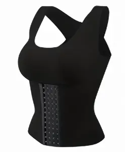 Plus Size Corrective Posture Long Sleeve Compression Sports Bra, four-function, wire-free design, specially designed for women.