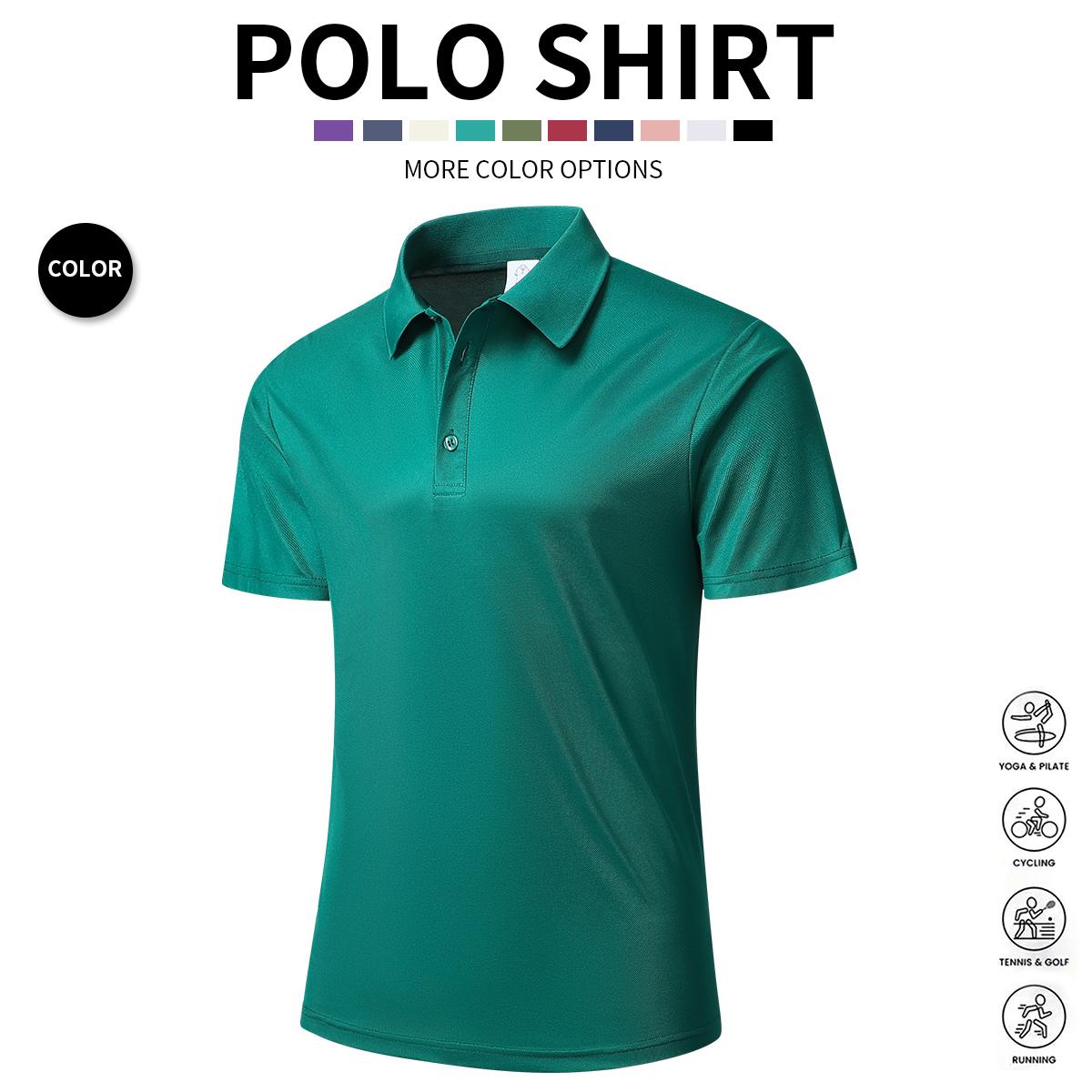 Men's 3-Pack Short-Sleeve Polo Shirt, Casual Summer Golf & Weekend Wear, Breathable Knit Fabric, Regular Fit, Casual Apparel, Activewear Athletic Sports Clothing