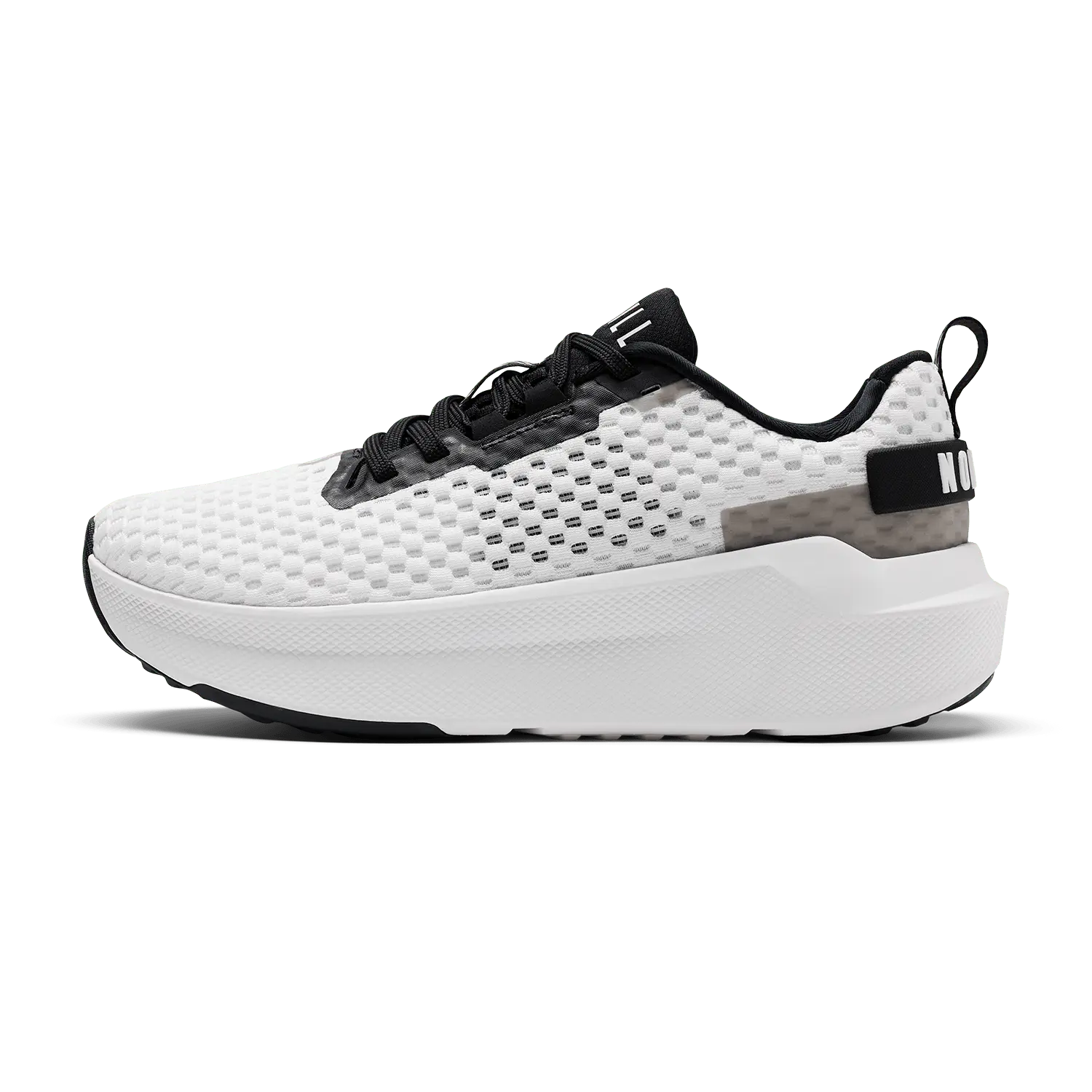 NOBULL Women's Journey 2 Shoe in Classic White Jet Black - Breathable Running Shoe, Comfortable Walking Sneaker, Cushioned Runner