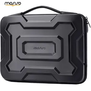 MOSISO 15.6 Inch Hard Shell Laptop Case with Handle, Waterproof Shockproof EVA Laptop Sleeve Compatible with MacBook HP Dell Lenovo ASUS, Protective 15–16 Inch Computer Carrying Case for Work Travel Office, Geometric Hard Laptop Bag Black Deal
