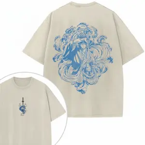 Tanjiro Kamado-Inspired T-Shirt, Demon Slayer Fan Made Shirt, Gothic High Quality Trending Anime Graphic Tee Unisex 2-Sided - Menswear & Womenswear Tops - Casual Cotton Crewneck Short Sleeve Fitted Printed Streetwear