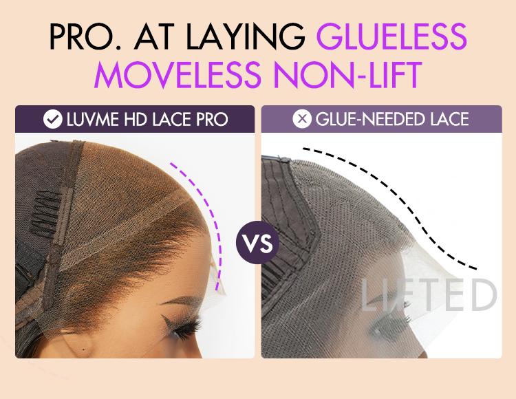 Luvme 100% Human Hair 13x6 13x4 Ear-to-ear HD Lace Front Wig – Pre-Everything Shake & Go Flexi-Fit Drawstring Hold Curls Body Wave 200%-250% Density