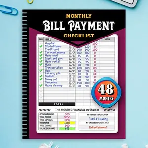 [2026 Upgraded] Bill Payment Tracker Notebook – 960 Records for 4 Years, Monthly Budgeting & Expense Tracking, Bank Account & Debt Payoff Planner – Perfect New Year & Valentines Gift for Families, Couples & Professionals