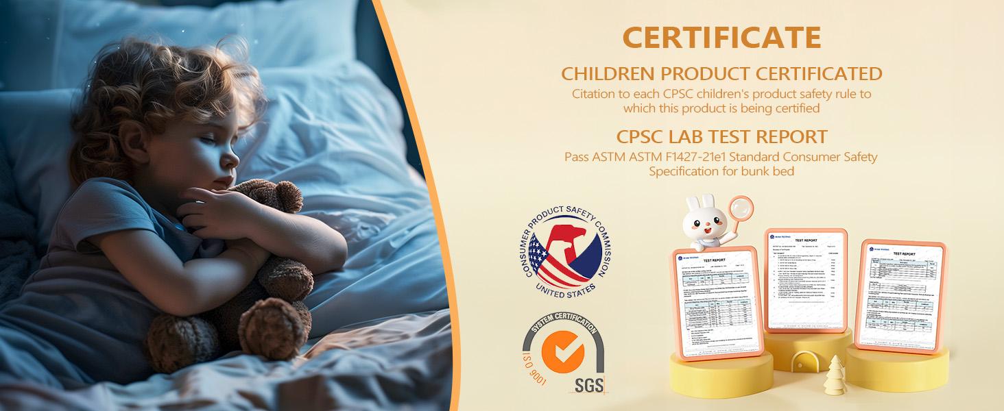 JOYMOR Solid Wood Low Twin Over Twin Bunk Bed for Kids/Junior, Bunk Bed Frame with Guardrails & Ladder for Boys Girls, No Box Spring Needed