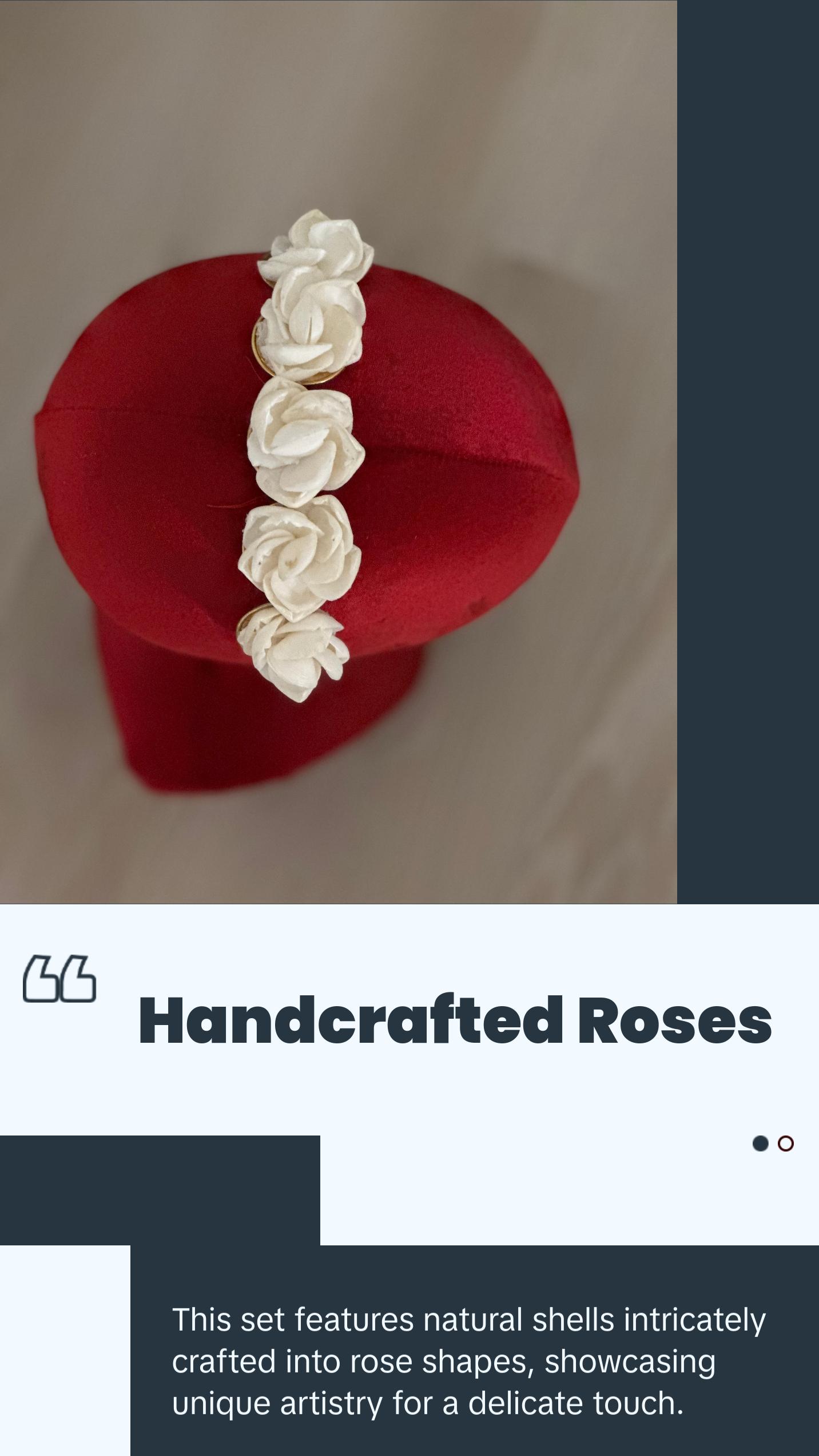 Shell Rose Headband & Ring “sample”