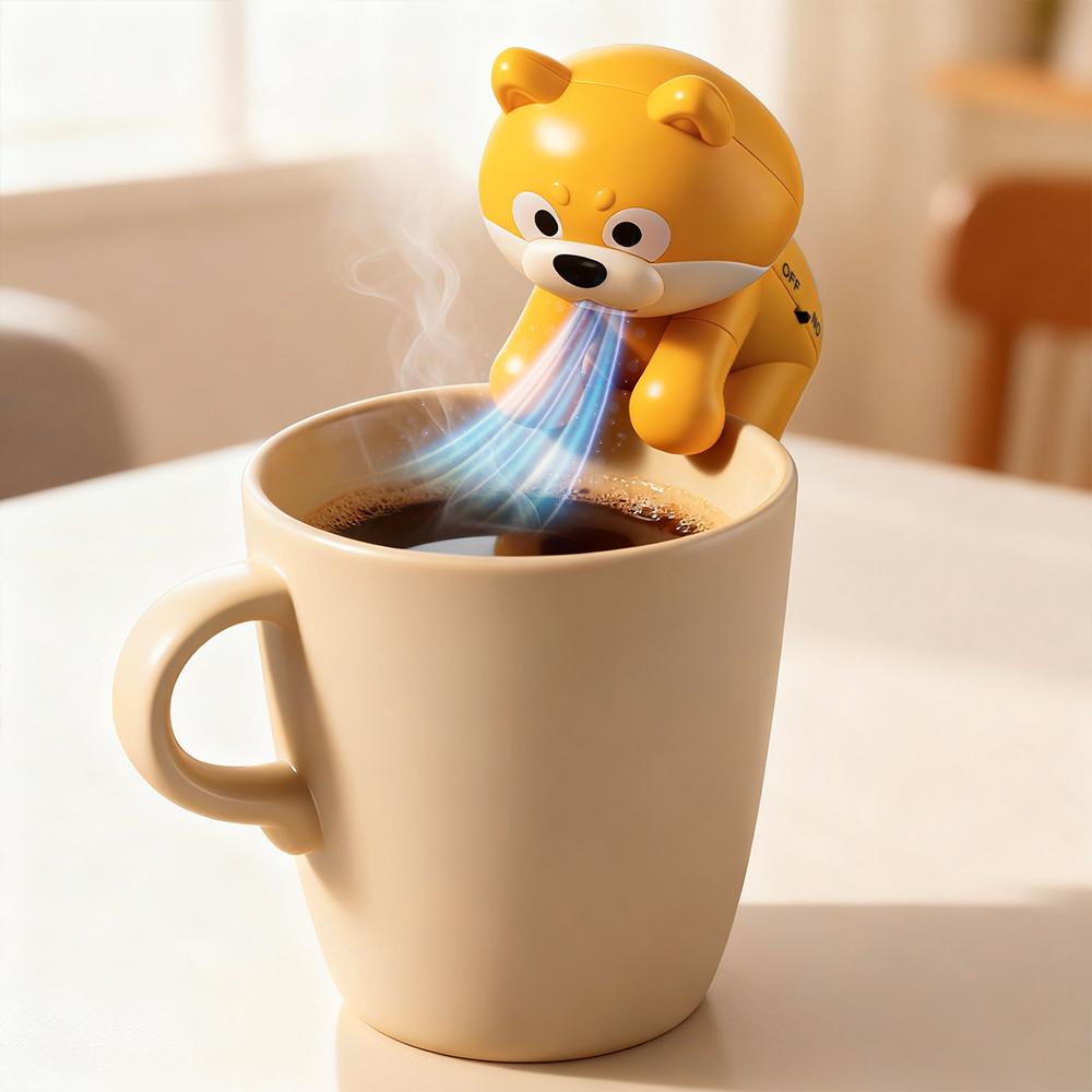 Cute Dog Air Blower Toy, Desktop Mini Cooling Fan