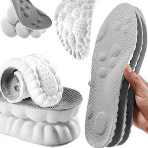 4D Cloud Insoles for Men and Women Memory Foam Cloud Insoles Super Soft Anti-Fatigue, Shock Absorption, Relieve Foot Pain