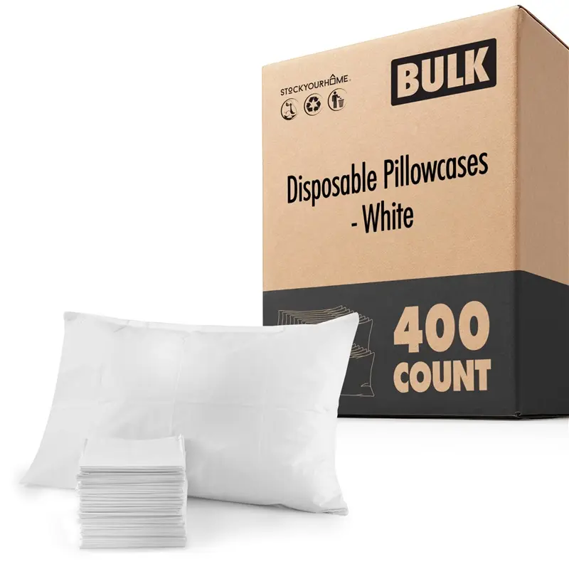 Disposable Pillowcases - White - 400 Count