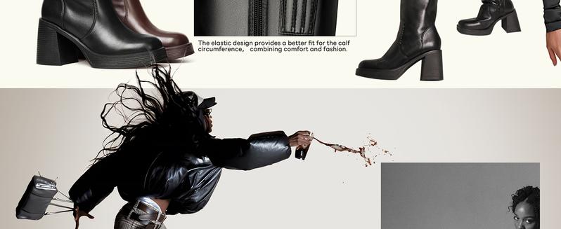 Black Knee High Boots for Women Platform Tall Boots Square Toe Chunky Block Heeled Gogo Boots Comfortable & Stylish Flatform Walking Shoes