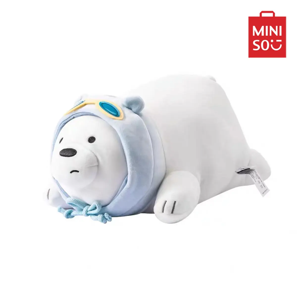 MINISO We Bare Bears series an adorable white bear plush cute and playful prone and super soft texture, charming addition to any bed.Birthday gifts, Festive gifts,School gifts,Bedroom decoration Soft Stuffed Animal Teddybear Stuffed Animal, Back To School