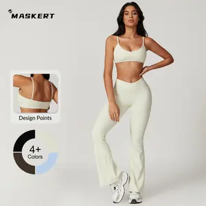 MASKERT Women's Two Piece Set Sports Tank Top & High Stretch Tight Leggings Tummy Control  Active Sportswear SpringStatements