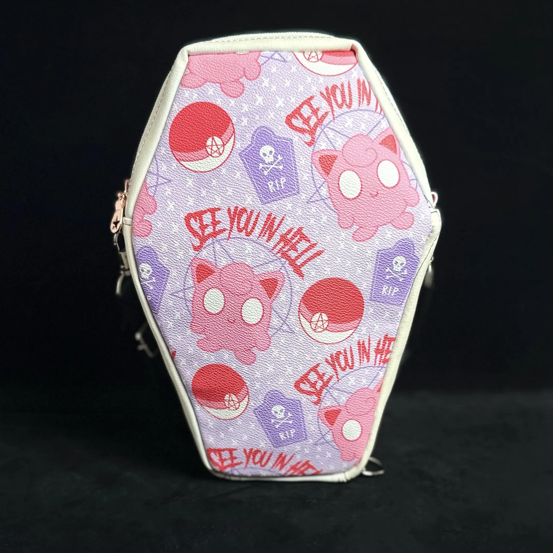 Graphic Coffin Purse
