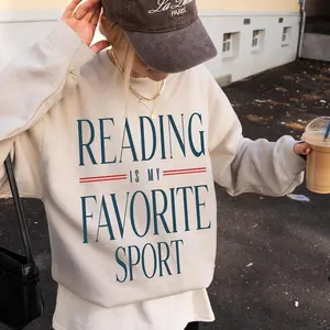 Reading is my favorite sport Sweatshirt, Vintage Reading Sweatshirt, Book lover gift, Bookish T-shirt, Bookworm, Book crewneck, Reader Gifts