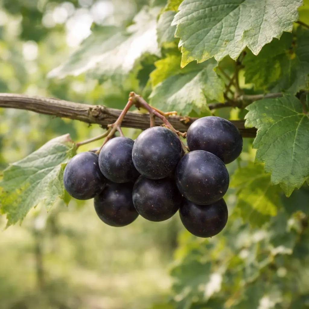 Cowart Muscadine Grape Vine – 2-Year Bare Root Grape Plants – Produces Large, Sweet Dark Purple-Black Grapes – Vigorous & Self-Fertile Vine – From Hand Picked Nursery