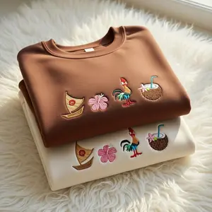 EMBROIDERED princess Sweatshirt, funny Shirt, Magic Kingdom WDW Embroidery Shirt for Gift, funny sweatshirt