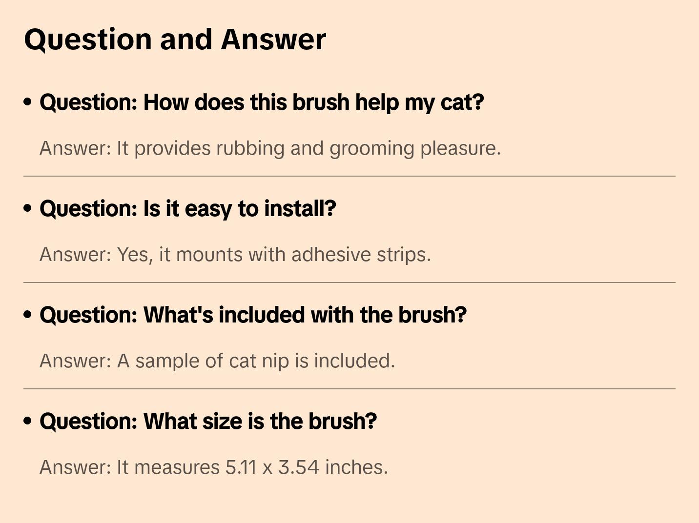 Self Groomer Kitty Brush