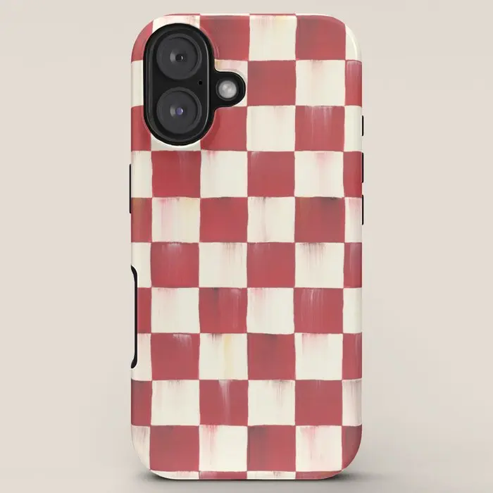 iPhoneアクセサリー IKSY Society6 x Mackenzie Childs Cherry Check iPhone Case - TikTok Shop
