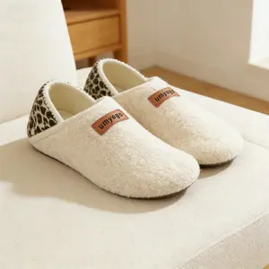 Womens Mens Slippers with Rubber Sole Soft-Lightweight House Slipper Socks Around House Shoes Non Slip Indoor/Outdoor