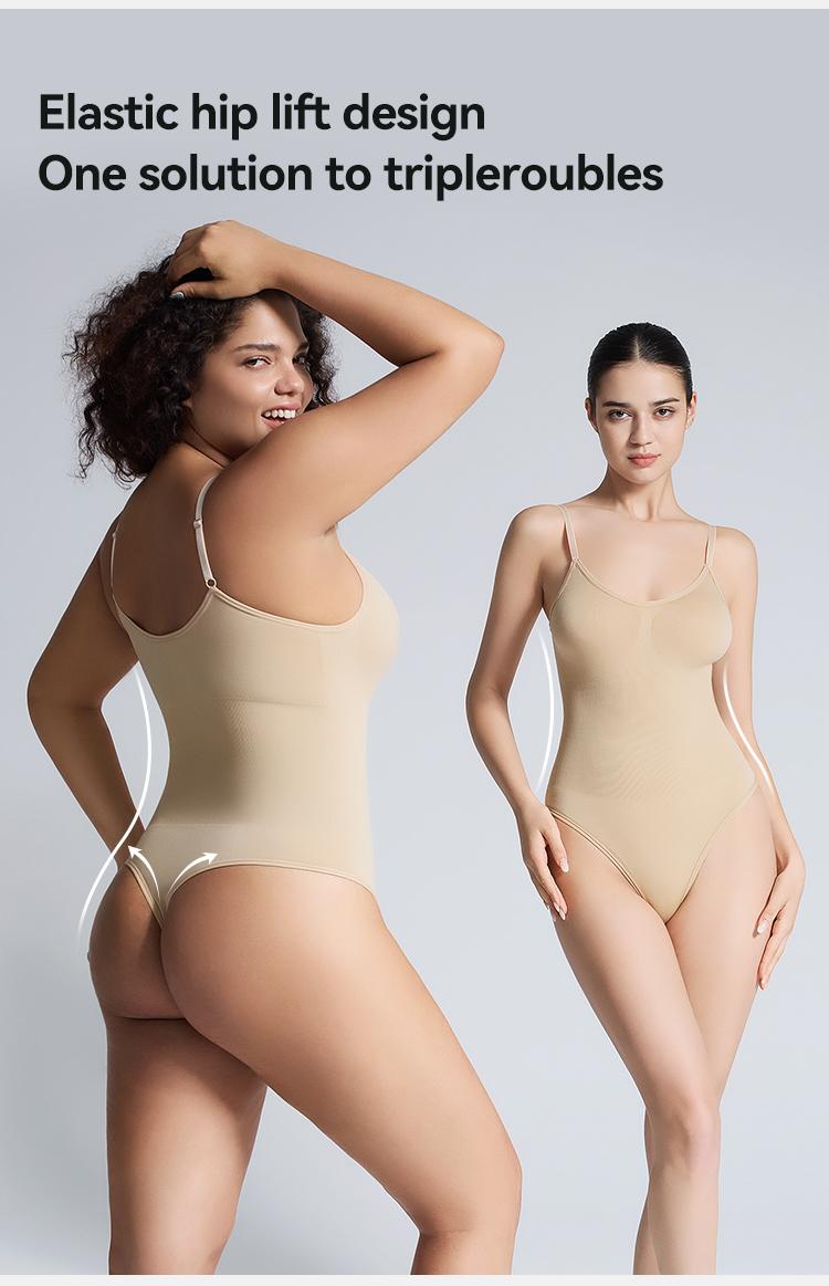 2 Pack Sexy T-Back Shapewear Sculpting Bodysuit