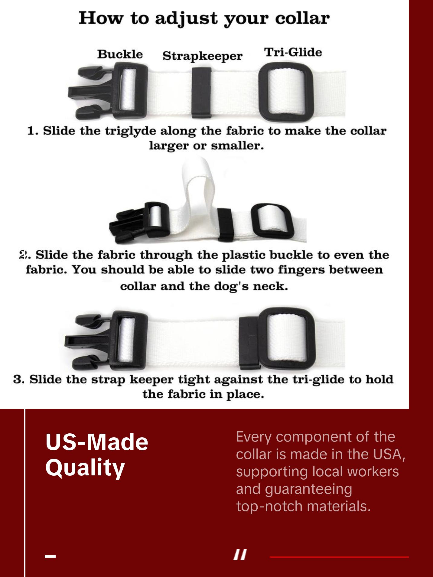 Tiffany Peacock Dog Collar - Made in USA