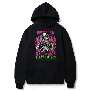 Running on Rage and Vibes Shirt, Funny skeleton shirt, Hoodie and Sweatshirt for autumn and winter, Coffee skeleton, Spooky skeleton coffee rage shirt, Sarcastic shirt