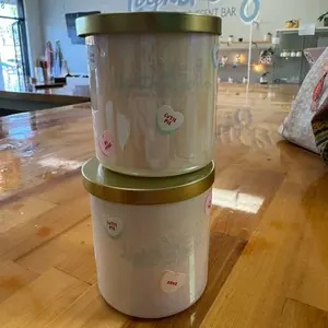 Conversation Hearts Candle - Perfect for Valentine's Day Decor